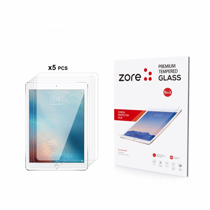 Bal-z Apple iPad 9.7 2017 (5.Nesil)  5in1 Tablet Temperli Cam Ekran Koruyucu