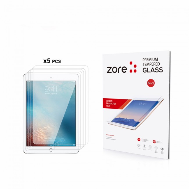 Apple iPad 9.7 2018 (6.Nesil) Zore 5in1 Tablet Temperli Cam Ekran Koruyucu Apple iPad 9.7 2018 (6.Nesil) Zore 5in1 Tablet Temperli Cam Ekran Koruyucu