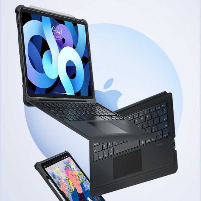Apple iPad Air 10.9 2020 (4.Nesil) Benks Multifunctional Kablosuz Klavyeli Kılıf Apple iPad Air 10.9 2020 (4.Nesil) Benks Multifunctional Kablosuz Klavyeli Kılıf