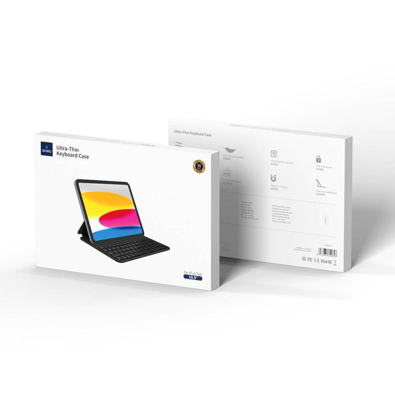 Bal-z Apple iPad Air 10.9 2020 (4.Nesil) Wiwu F16 Klavyeli Standlı Magnetik Kılıf