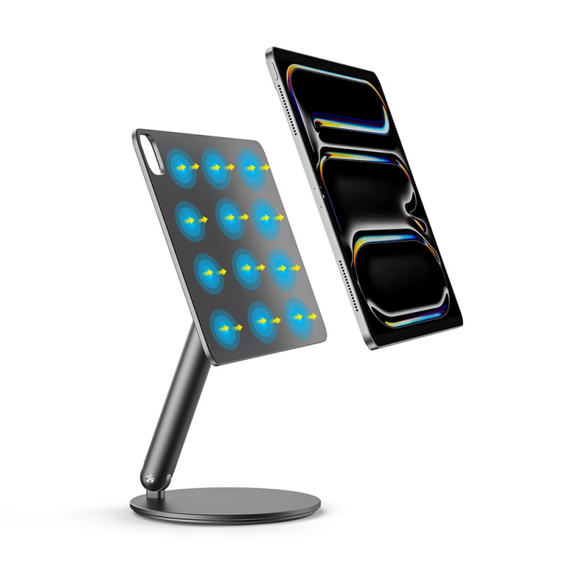 Bal-z Apple iPad Air 10.9 2020 (4.Nesil) Wiwu ZM-310 360 Derece Dönebilen Magnetik Başlıklı Tablet Standı