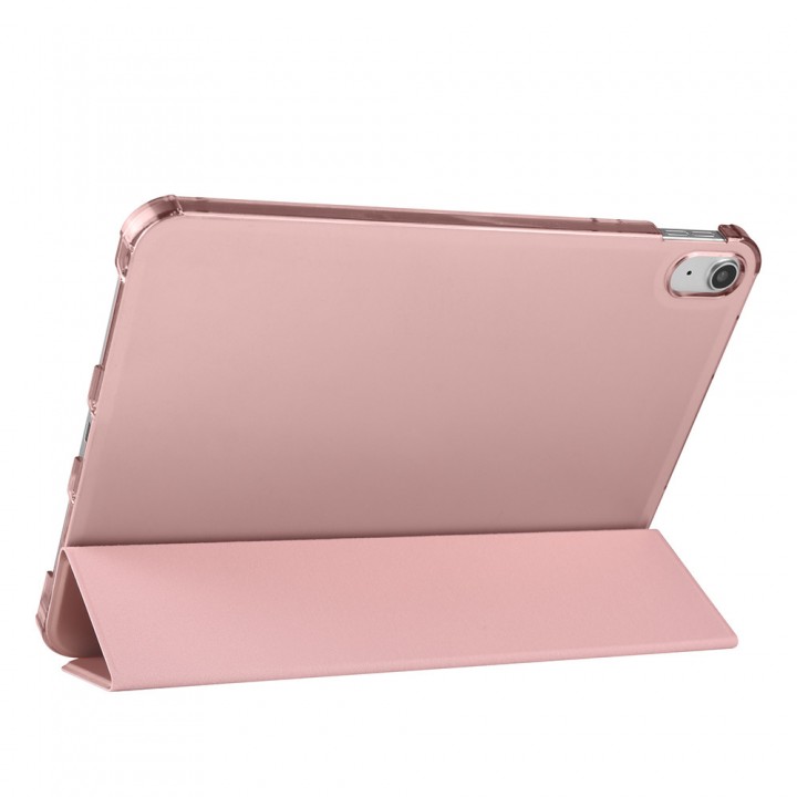 Apple iPad Air 10.9 2022 (10.Nesil) Zore Smart Cover Kalem Bölmeli Standlı 1-1 Kılıf