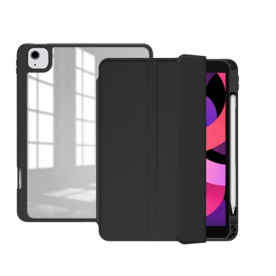 Bal-z Apple iPad Air 10.9 2022 (5.Nesil) Kılıf  Nort Arkası Şeffaf Standlı Kılıf