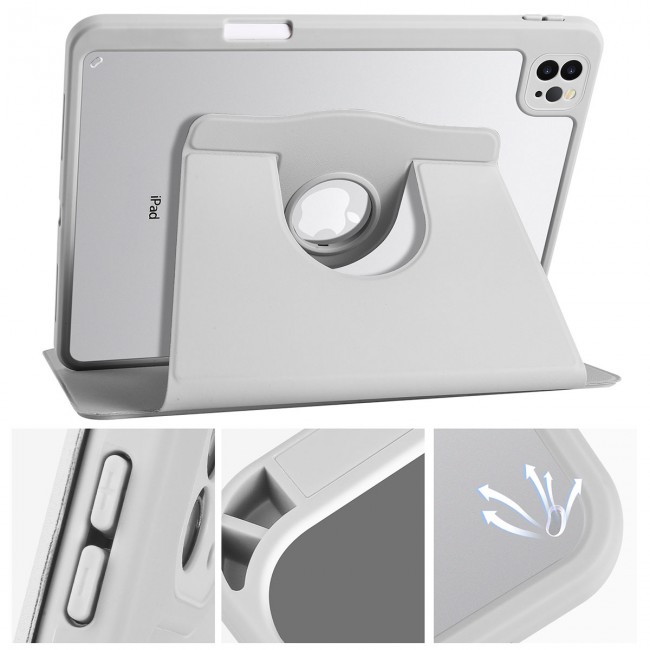 Apple iPad Air 10.9 2022 (5.Nesil) Kılıf Zore Termik Kalem Bölmeli Dönebilen Standlı Kılıf Apple iPad Air 10.9 2022 (5.Nesil) Kılıf Zore Termik Kalem Bölmeli Dönebilen Standlı Kılıf