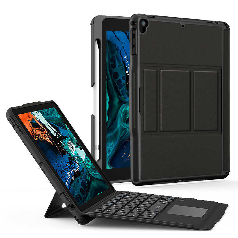 Bal-z Apple iPad Air 10.9 2022 (5.Nesil) Wiwu Keyboard Folio Kablosuz Klavyeli Kılıf
