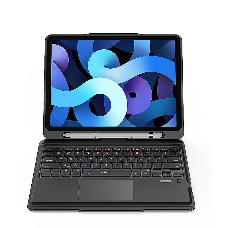 Bal-z Apple iPad Air 11 2024 Wiwu Keyboard Folio Kablosuz Klavyeli Kılıf