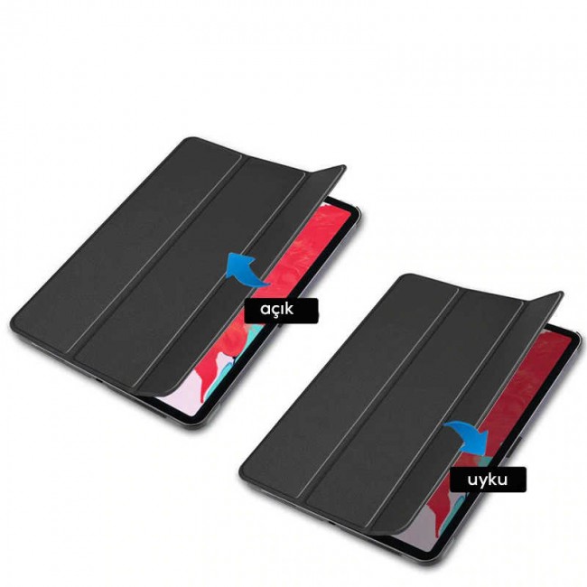 Apple iPad Air 11 2024 Zore Smart Cover Standlı 1-1 Kılıf Apple iPad Air 11 2024 Zore Smart Cover Standlı 1-1 Kılıf