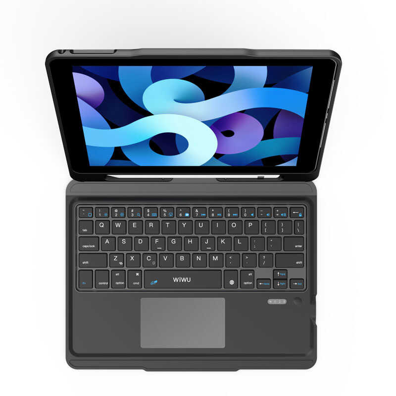 Bal-z Apple iPad Air 11 2025 M3 Wiwu Keyboard Folio Kablosuz Klavyeli Kılıf