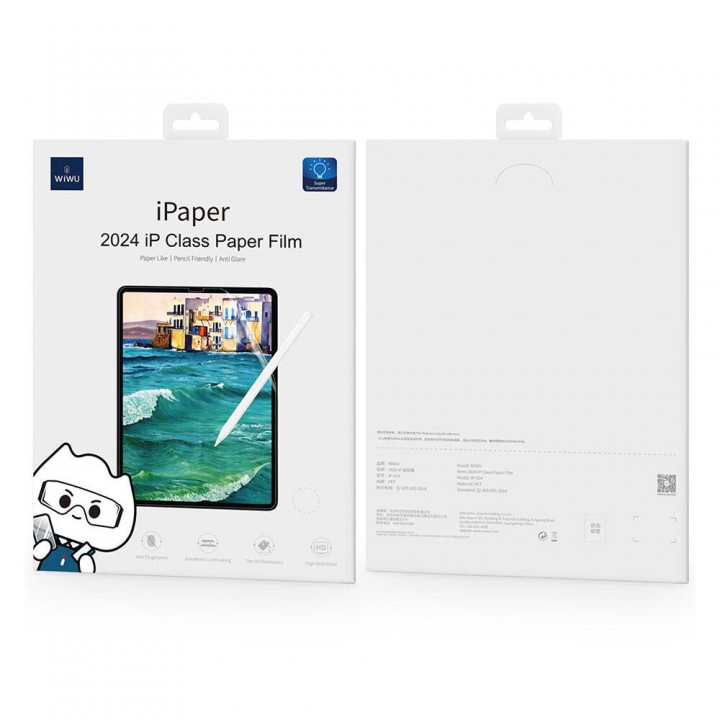 Apple iPad Air 13 2024 Kağıt Hisli Wiwu iPaper Like Tablet Ekran Koruyucu