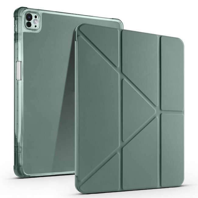 Apple iPad Air 13 2025 M3 Kılıf Zore Tri Folding Kalem Bölmeli Standlı Kılıf