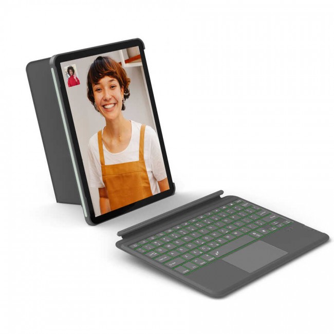Apple iPad Pro 10.5 (7.Nesil) Wiwu Combo Led Işıklı Magnetik Standlı Klavyeli Kılıf Apple iPad Pro 10.5 (7.Nesil) Wiwu Combo Led Işıklı Magnetik Standlı Klavyeli Kılıf