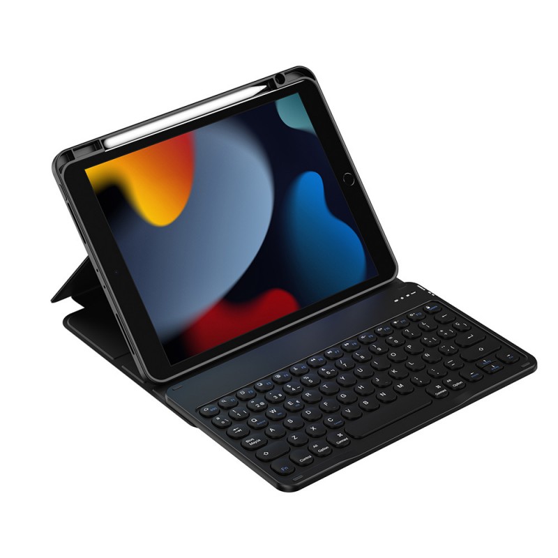 Bal-z Apple iPad Pro 10.5 (7.Nesil) Wiwu Protective Gizli Kalem Bölmeli Klavyeli Kılıf