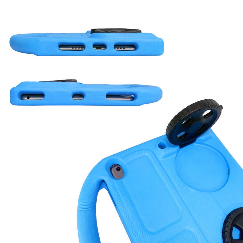 Bal-z Apple iPad Pro 10.5 (7.Nesil)  Wheel Car Tekerlek Standlı Tablet Eva Silikon Kılıf
