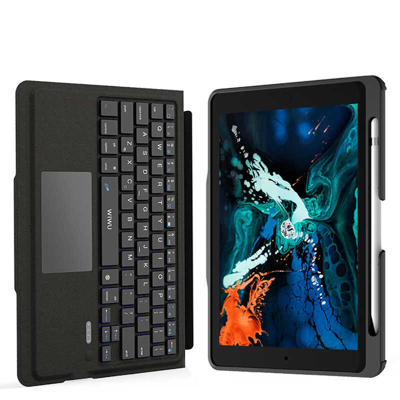 Bal-z Apple iPad Pro 11 2020 (2.Nesil) Wiwu Keyboard Folio Kablosuz Klavyeli Kılıf