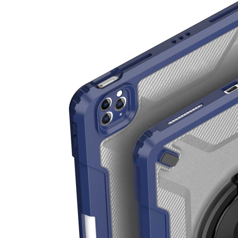 Bal-z Apple iPad Pro 11 2020 (2.Nesil) Wiwu Mecha Dönebilen Standlı Tablet Kılıfı