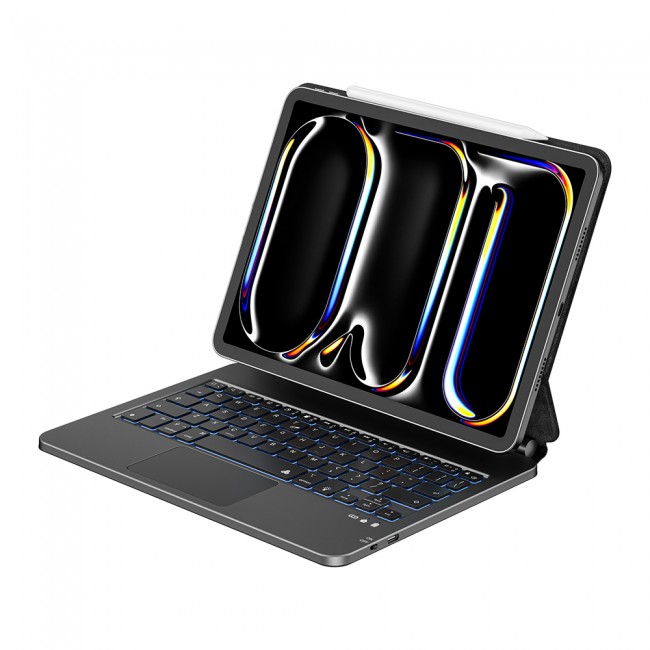 Apple iPad Pro 11 2020 (2.Nesil) Wiwu MK-003 Gizli Kalem Bölmeli Klavyeli Standlı Kılıf Apple iPad Pro 11 2020 (2.Nesil) Wiwu MK-003 Gizli Kalem Bölmeli Klavyeli Standlı Kılıf