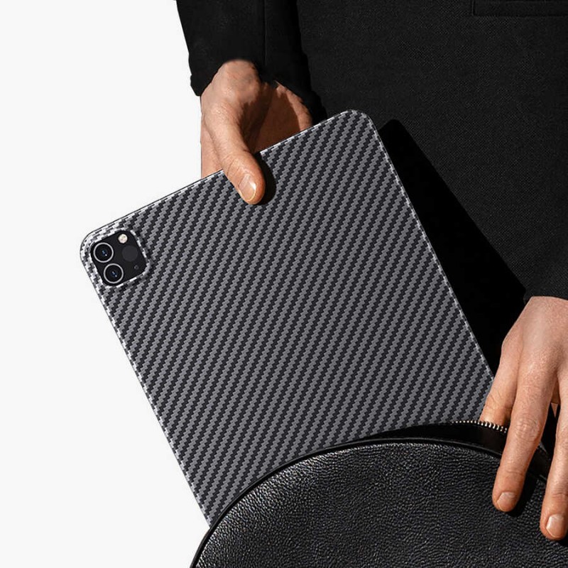 Bal-z Apple iPad Pro 11 2021 (3.Nesil) Kılıf Benks Essential Kevlar Karbon Fiber Kapak