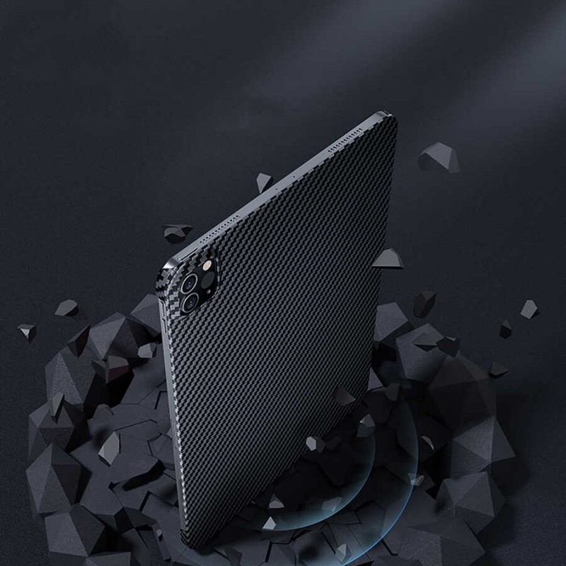 Bal-z Apple iPad Pro 11 2021 (3.Nesil) Kılıf Benks Essential Kevlar Karbon Fiber Kapak