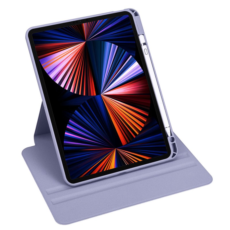 Bal-z Apple iPad Pro 11 2021 (3.Nesil) Kılıf  Termik Kalem Bölmeli Dönebilen Standlı Kılıf
