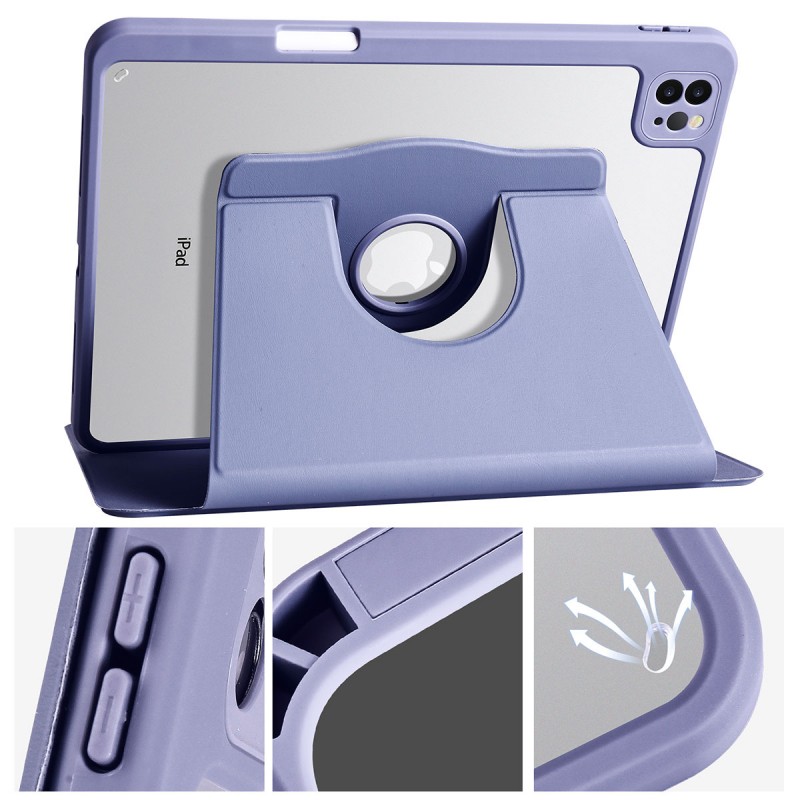 Bal-z Apple iPad Pro 11 2021 (3.Nesil) Kılıf  Termik Kalem Bölmeli Dönebilen Standlı Kılıf