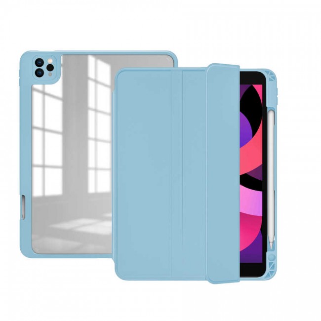 Apple iPad Pro 11 2022 M2 Kılıf Zore Nort Arkası Şeffaf Standlı Kılıf Apple iPad Pro 11 2022 M2 Kılıf Zore Nort Arkası Şeffaf Standlı Kılıf