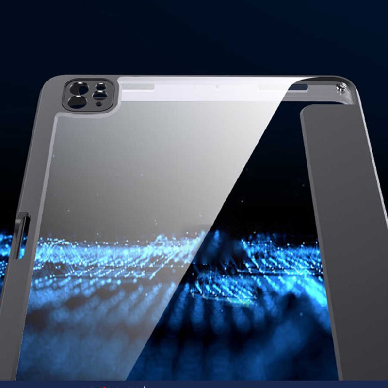 Bal-z Apple iPad Pro 11 2022 M2 Kılıf  Nort Arkası Şeffaf Standlı Kılıf