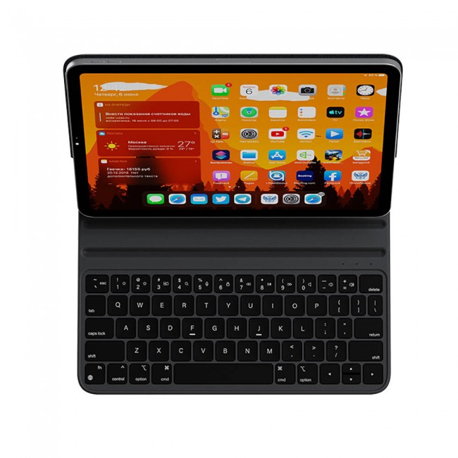 Apple iPad Pro 11 2022 M2 Wiwu F16 Klavyeli Standlı Magnetik Kılıf Apple iPad Pro 11 2022 M2 Wiwu F16 Klavyeli Standlı Magnetik Kılıf