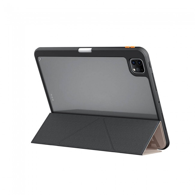 Apple iPad Pro 11 2024 Kılıf SkinArma Kabartma Baskı Tasarımlı 360 Tam Koruma Arkası Şeffaf Standlı Gamma Kılıf Apple iPad Pro 11 2024 Kılıf SkinArma Kabartma Baskı Tasarımlı 360 Tam Koruma Arkası Şeffaf Standlı Gamma Kılıf