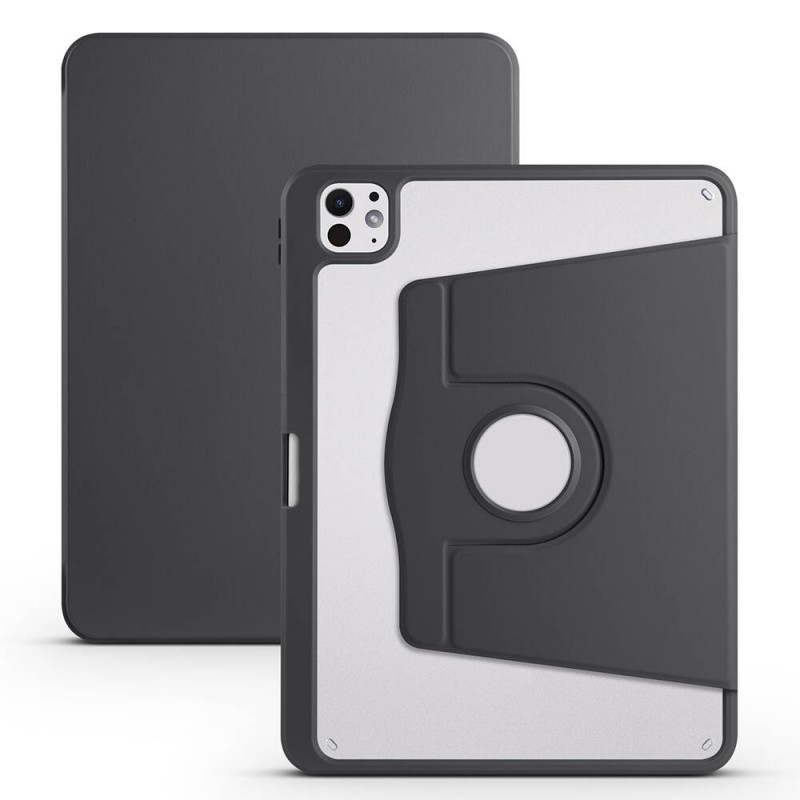 Bal-z Apple iPad Pro 11 2024 Kılıf Zore Termik Kalem Bölmeli Dönebilen Standlı Kılıf