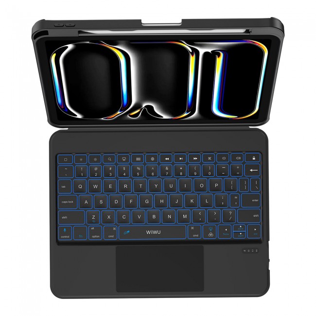 Apple iPad Pro 11 2024 MK-007 Combo Pro Kalem Bölmeli Klavyeli Standlı Kılıf Apple iPad Pro 11 2024 MK-007 Combo Pro Kalem Bölmeli Klavyeli Standlı Kılıf