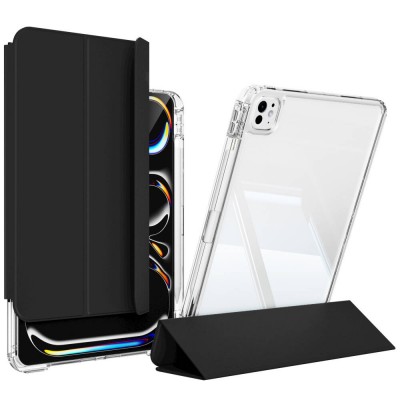 Bal-z ​​​Apple iPad Pro 11 2025 M5 Kılıf Magnetik Ayrılabilen Airbagli  Sliding Tablet Kılıfı