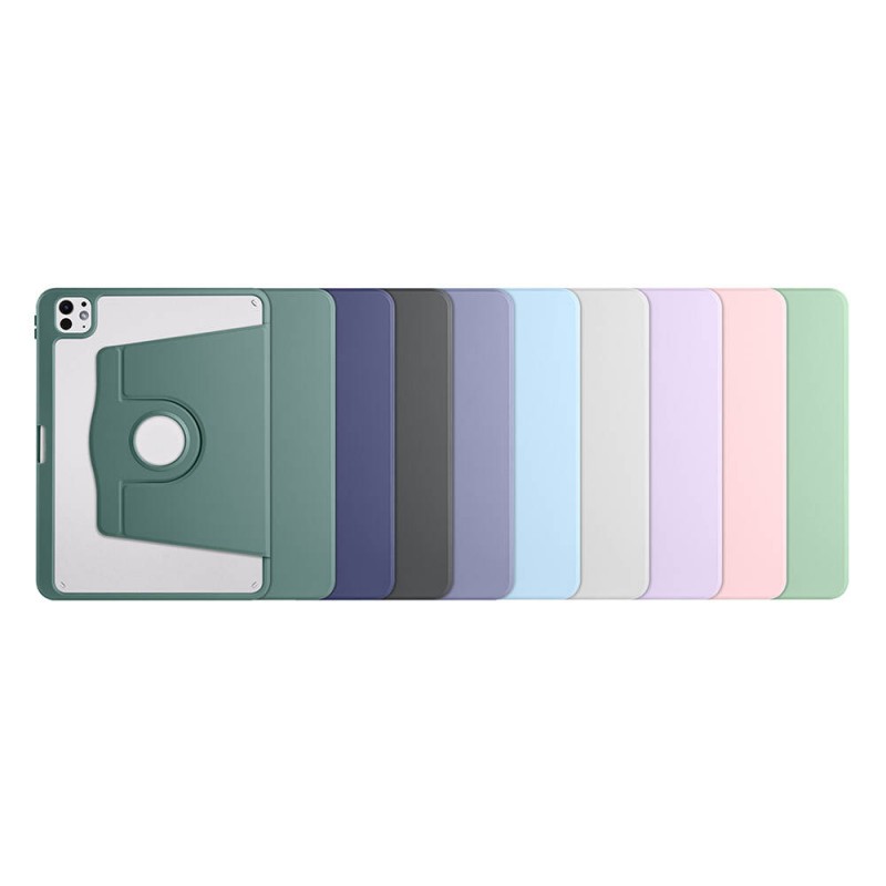 Bal-z Apple iPad Pro 11 2025 M5 Kılıf  Termik Kalem Bölmeli Dönebilen Standlı Kılıf