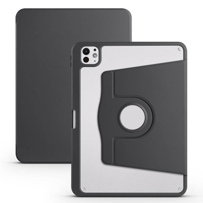 Bal-z Apple iPad Pro 11 2025 M5 Kılıf  Termik Kalem Bölmeli Dönebilen Standlı Kılıf