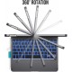 Bal-z Apple iPad Pro 11 Wiwu Waltz Rotating Keyboard Kablosuz Dönebilen Klavye