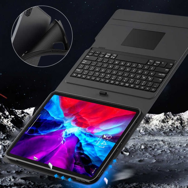 Apple iPad Pro 12.9 2018 (3.Nesil) Benks Multifunctional Kablosuz Klavyeli Kılıf Apple iPad Pro 12.9 2018 (3.Nesil) Benks Multifunctional Kablosuz Klavyeli Kılıf