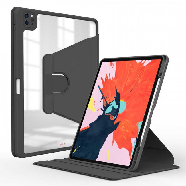 Apple iPad Pro 12.9 2020 (4.Nesil) Kılıf Zore Nayn Dönebilen Standlı Kılıf Apple iPad Pro 12.9 2020 (4.Nesil) Kılıf Zore Nayn Dönebilen Standlı Kılıf