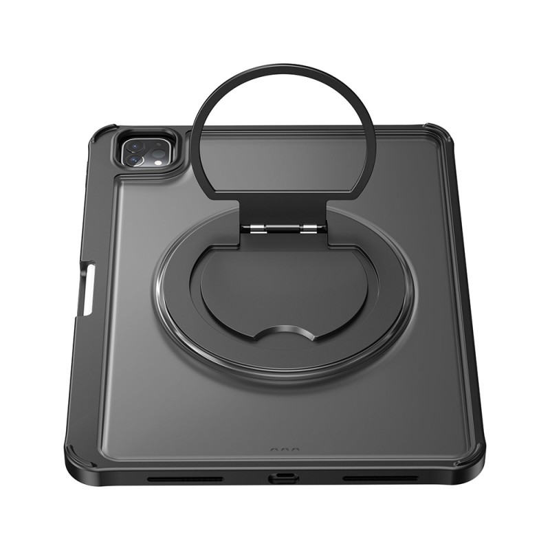 Bal-z Apple iPad Pro 12.9 2020 (4.Nesil) Wiwu MK-007 Combo Pro Kalem Bölmeli Klavyeli Standlı Kılıf