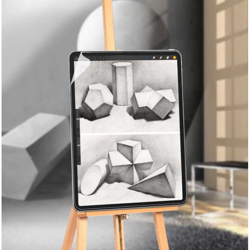 Bal-z Apple iPad Pro 12.9 2021 (5.Nesil) Kağıt Hisli ​Wiwu iPaper Like Tablet Ekran Koruyucu