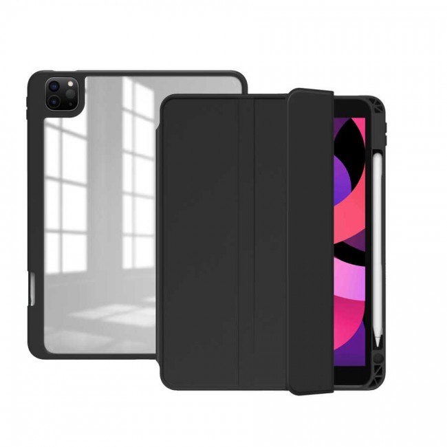 Apple iPad Pro 12.9 2021 (5.Nesil) Kılıf Zore Nort Arkası Şeffaf Standlı Kılıf Apple iPad Pro 12.9 2021 (5.Nesil) Kılıf Zore Nort Arkası Şeffaf Standlı Kılıf