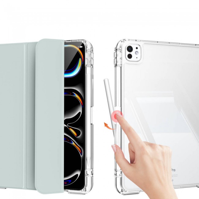 Apple iPad Pro 13 2024 Kılıf Magnetik Ayrılabilen Airbagli Zore Sliding Tablet Kılıfı Apple iPad Pro 13 2024 Kılıf Magnetik Ayrılabilen Airbagli Zore Sliding Tablet Kılıfı