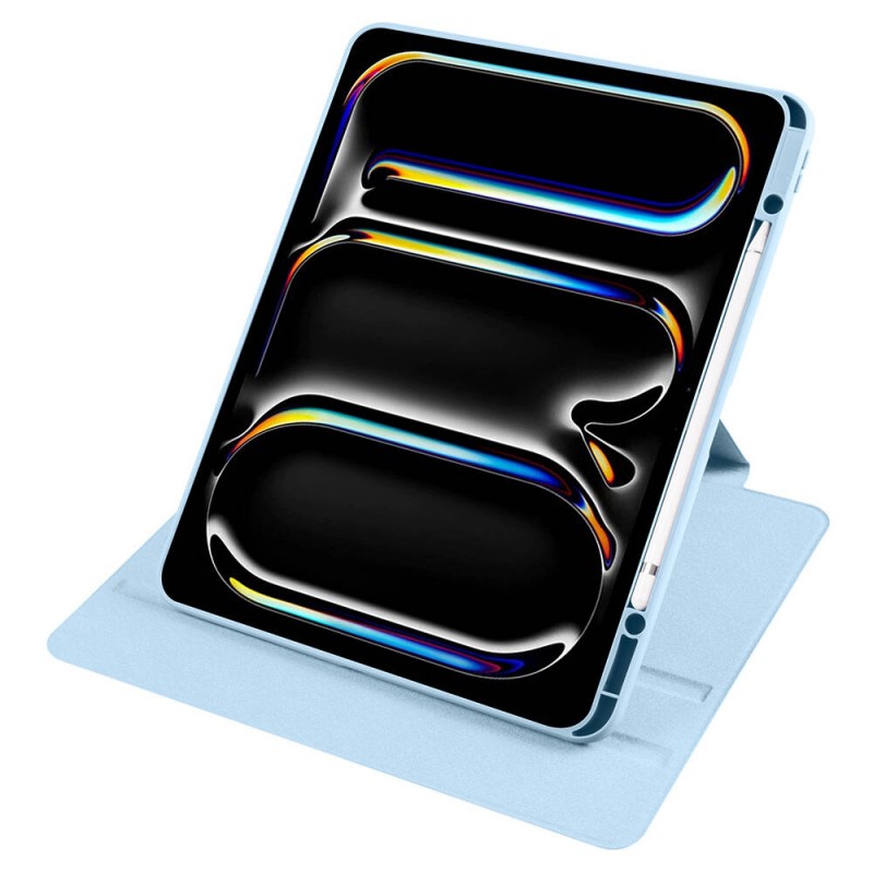 Bal-z Apple iPad Pro 13 2024 Kılıf Zore Termik Kalem Bölmeli Dönebilen Standlı Kılıf