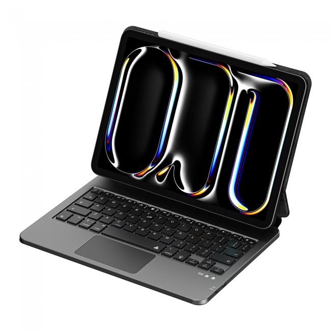 Apple iPad Pro 13 2024 Wiwu MK-003 Gizli Kalem Bölmeli Klavyeli Standlı Kılıf Apple iPad Pro 13 2024 Wiwu MK-003 Gizli Kalem Bölmeli Klavyeli Standlı Kılıf