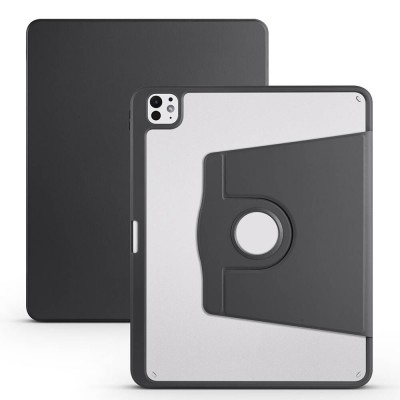 Bal-z Apple iPad Pro 13 2025 M5 Kılıf  Termik Kalem Bölmeli Dönebilen Standlı Kılıf