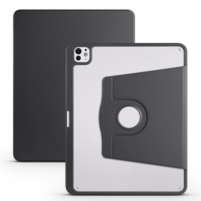 Bal-z Apple iPad Pro 13 2025 M5 Kılıf  Termik Kalem Bölmeli Dönebilen Standlı Kılıf