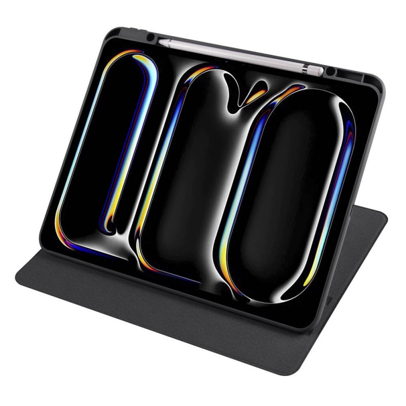 Bal-z Apple iPad Pro 13 2025 M5 Kılıf  Termik Kalem Bölmeli Dönebilen Standlı Kılıf
