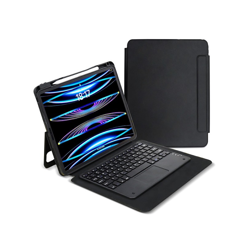Bal-z Apple iPad Pro 13 2025 M5  Border Keyboard Bluetooh Bağlantılı Standlı Klavyeli Tablet Kılıfı