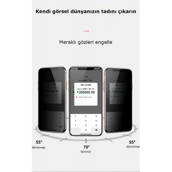 Apple iPhone 11 Benks 0.3mm V Pro Privacy Ekran Koruyucu