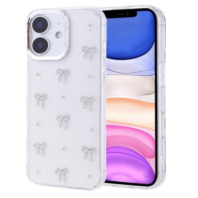 Bal-z Apple iPhone 11 Kılıf Airbag Tasarımlı Simli Şeffaf  Kutup Kapak