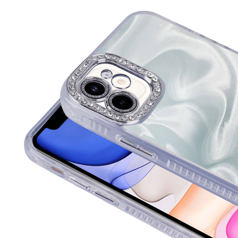 Bal-z Apple iPhone 11 Kılıf Airbagli Parlak Taş Detay Tasarımlı  Esila Kapak