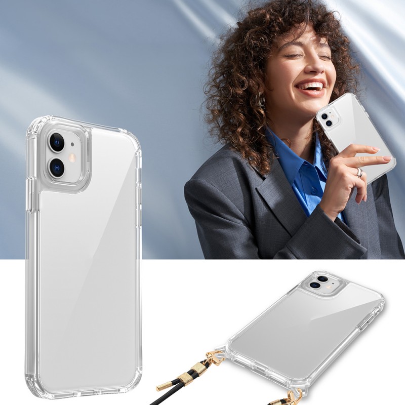 Bal-z Apple iPhone 11 Kılıf Airbagli Takılabilir Askı Aparatlı  Snap Silikon Kapak